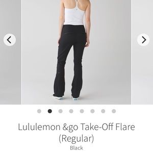 Lululemon &go Take-Off Flare Pants 4 reg Black